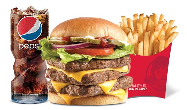 Wendy's Dave’s Triple combo
