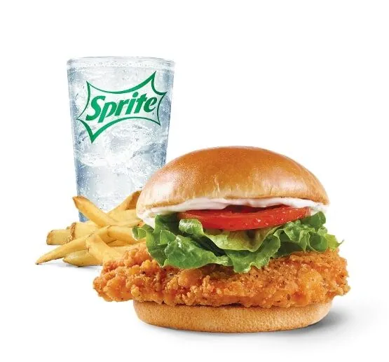 Wendy's spicy chicken sandwich combo