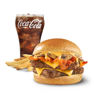 Bacon Portabella Mushroom Melt (Double)