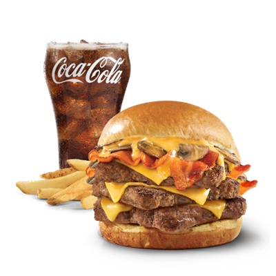 Bacon Portabella Mushroom Melt (Triple)