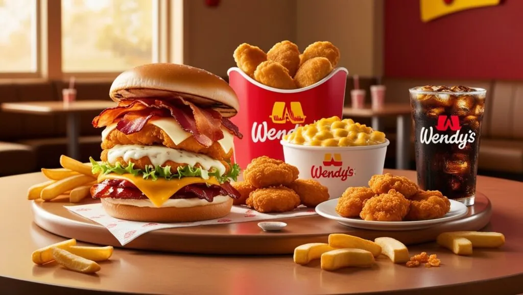 Wendy's menu with prices