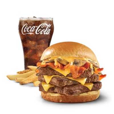 Bacon Portabella Mushroom Melt (Triple)