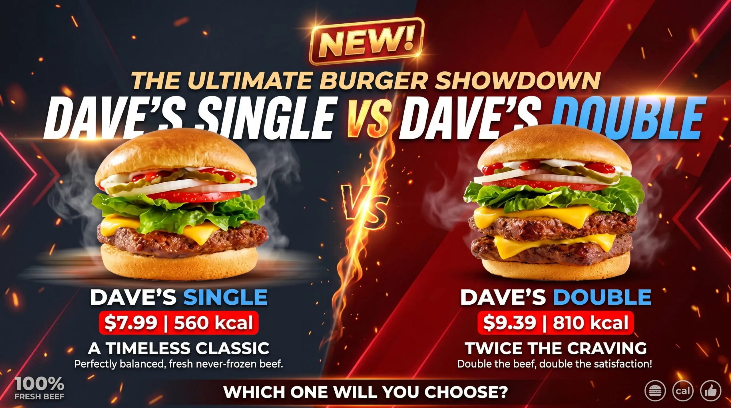 Wendy's Dave’s Single vs. Dave’s Double(1)