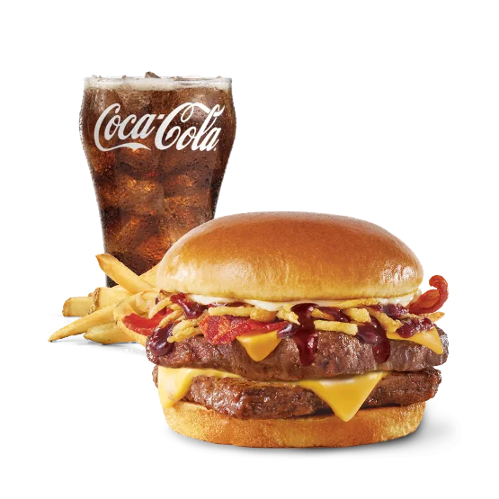 Bull's-Eye BBQ Double Cheeseburger Combo