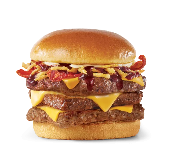 Bull's-Eye BBQ Triple Cheeseburger