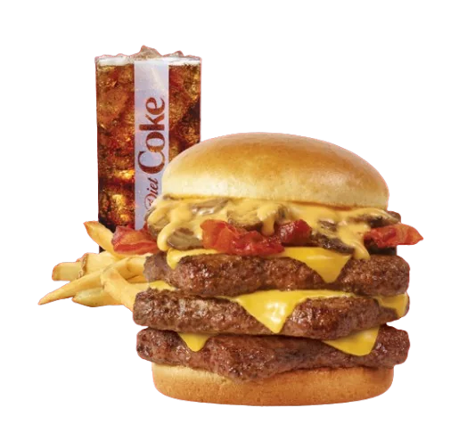 Bacon Portabella Mushroom Melt Triple